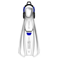 Palmes STORM AQUALUNG Blanche -Combinaison Soldes Magasin storm blanc bleu 1